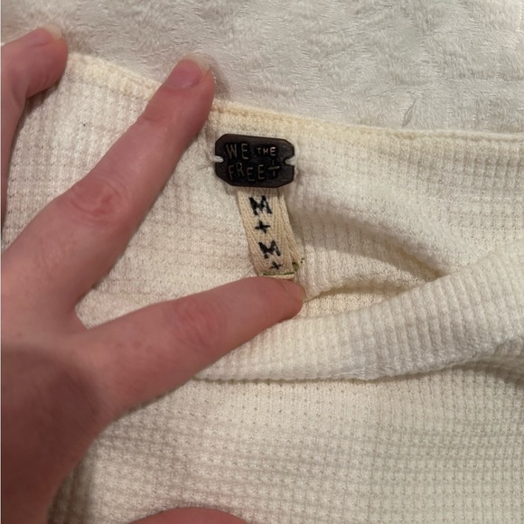 Free people we the free Blossom Thermal Top crew neck mixed media - Picture 7 of 13